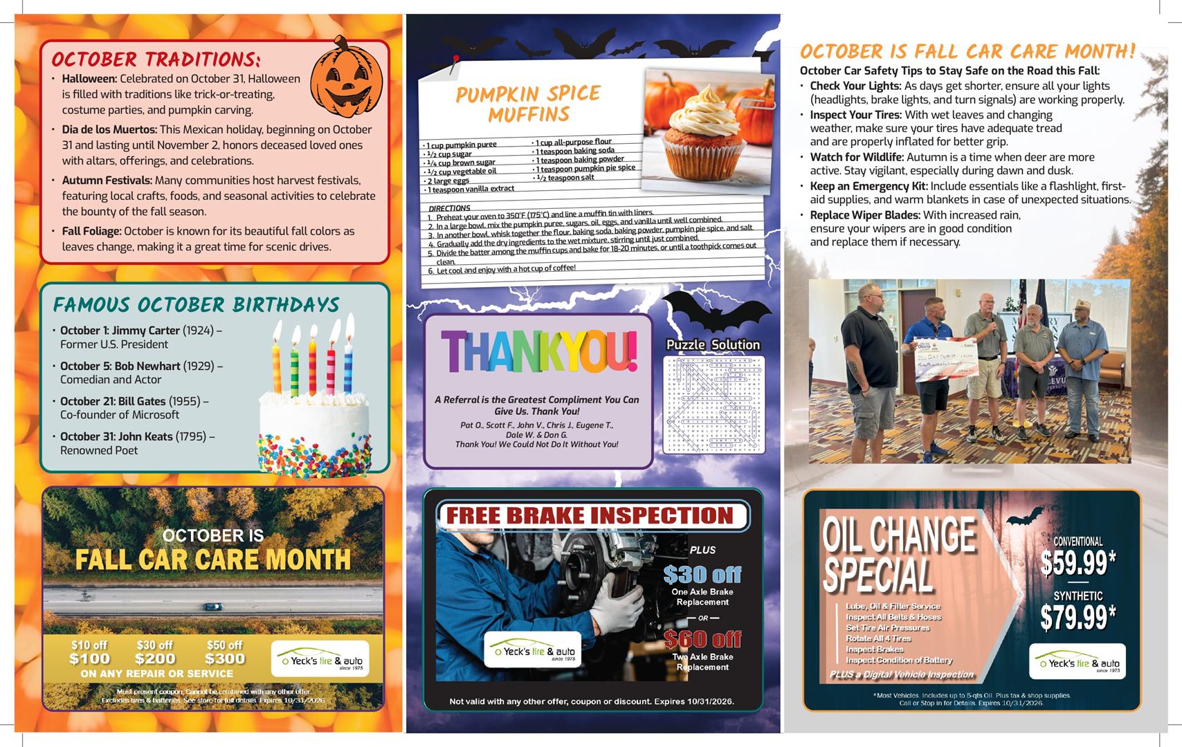 Monthly Newsletter Page 3 | Yeck's Tire & Auto